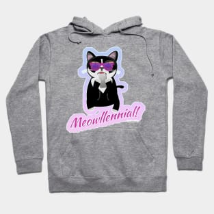 Meowlinneal Funny Cool Cat Generation Slogan Hoodie